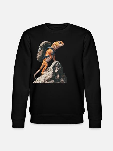 Leopardgecko - Stanley/Stella Unisex Bio-Sweatshirt CHANGER - Schwarz