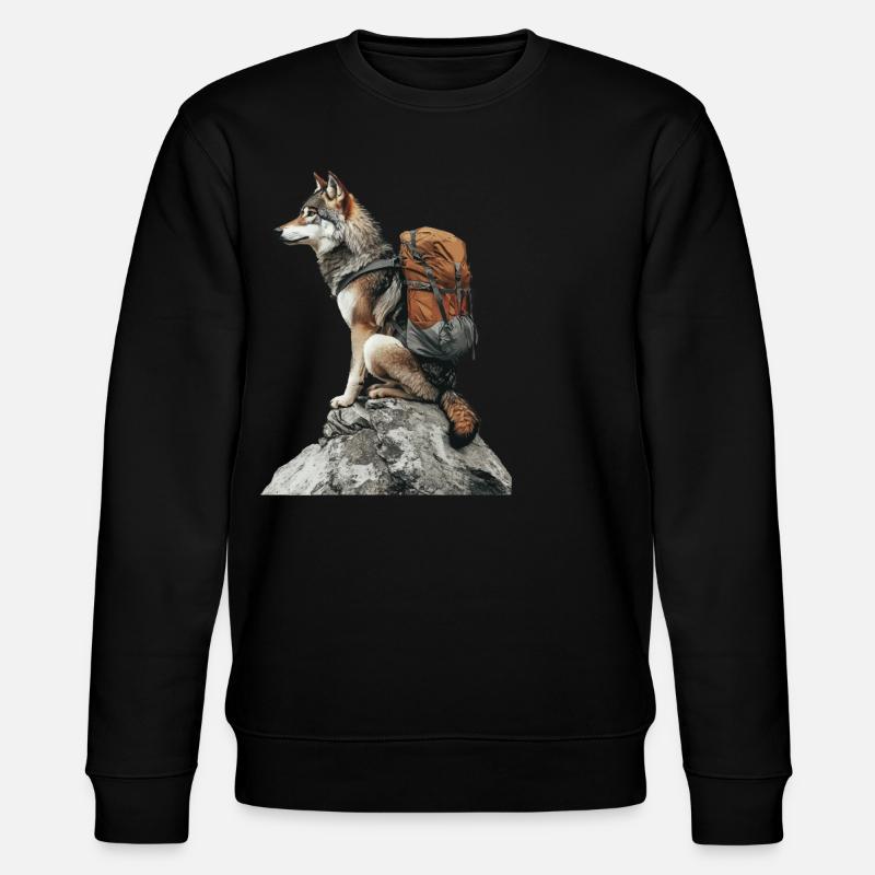 Wolf - Stanley/Stella Unisex Bio-Sweatshirt CHANGER  - Schwarz
