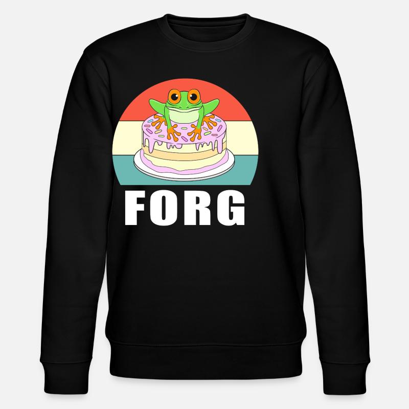 Frosch Laubfrosch - Stanley/Stella Unisex Bio-Sweatshirt CHANGER - Schwarz