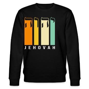 Yeshua Jude Jüdisch Judentum - Stanley/Stella Unisex Bio-Sweatshirt CHANGER  - Schwarz - Vorne - Nik (191cm) & Marisol (170cm)