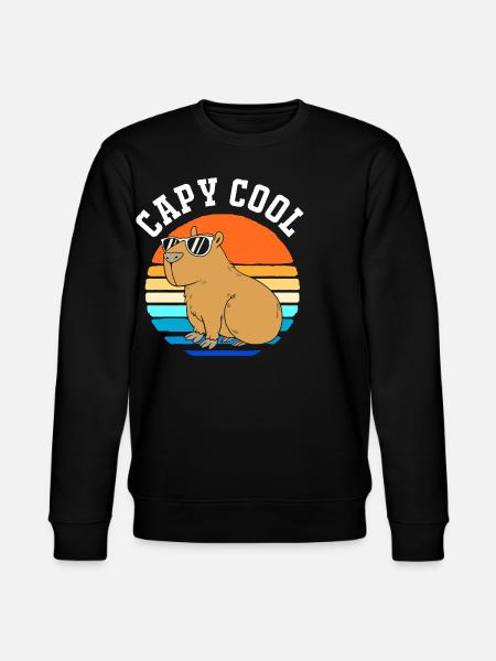 Capybara Capibara - Stanley/Stella CHANGER Unisex Organic Sweatshirt - black
