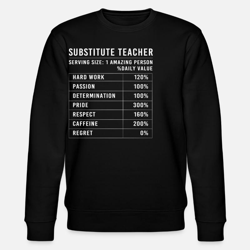 Enseignant suppléant Enseignant suppléant - Sweat bio CHANGER Stanley/Stella Unisexe - noir