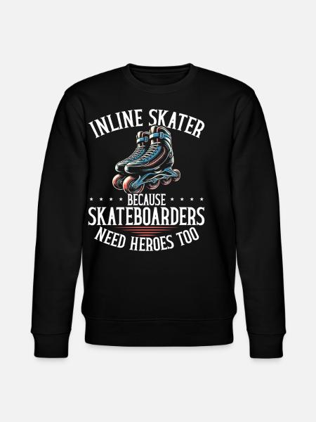 Inline Skating Rollerblading Inline Skates - Stanley/Stella Unisex Bio-Sweatshirt CHANGER - Schwarz