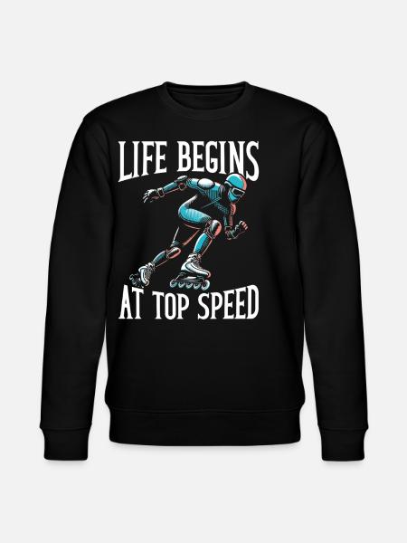 Inline Skating Rollerblading Inline Skates - Stanley/Stella Unisex Bio-Sweatshirt CHANGER - Schwarz