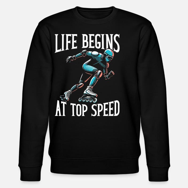 Inline Skating Rollerblading Inline Skates - Stanley/Stella CHANGER Unisex Organic Sweatshirt - black