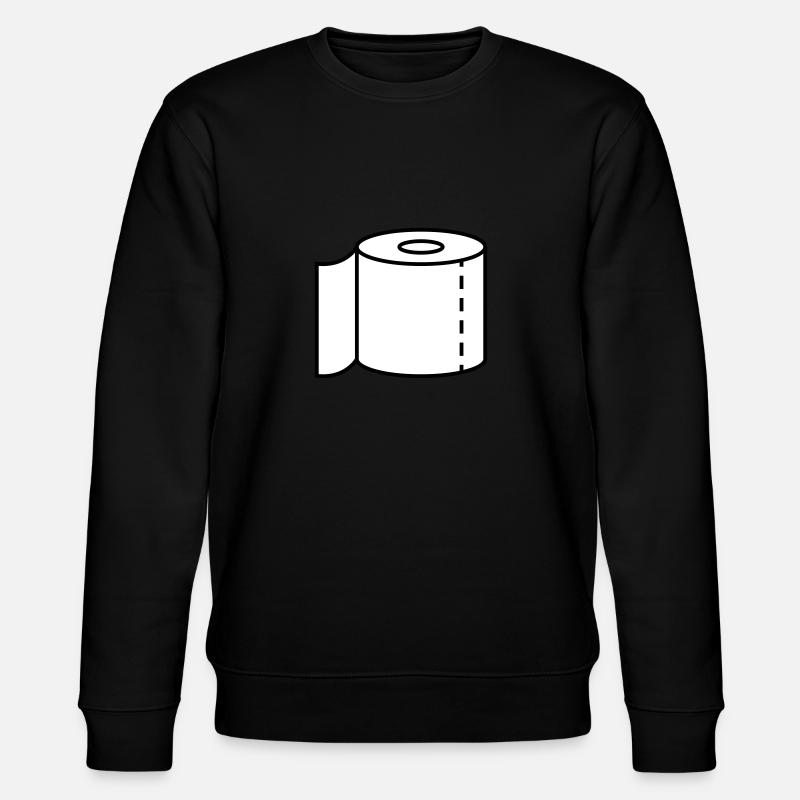 Papier hygiénique pour les urgences - Sweat bio CHANGER Stanley/Stella Unisexe - noir
