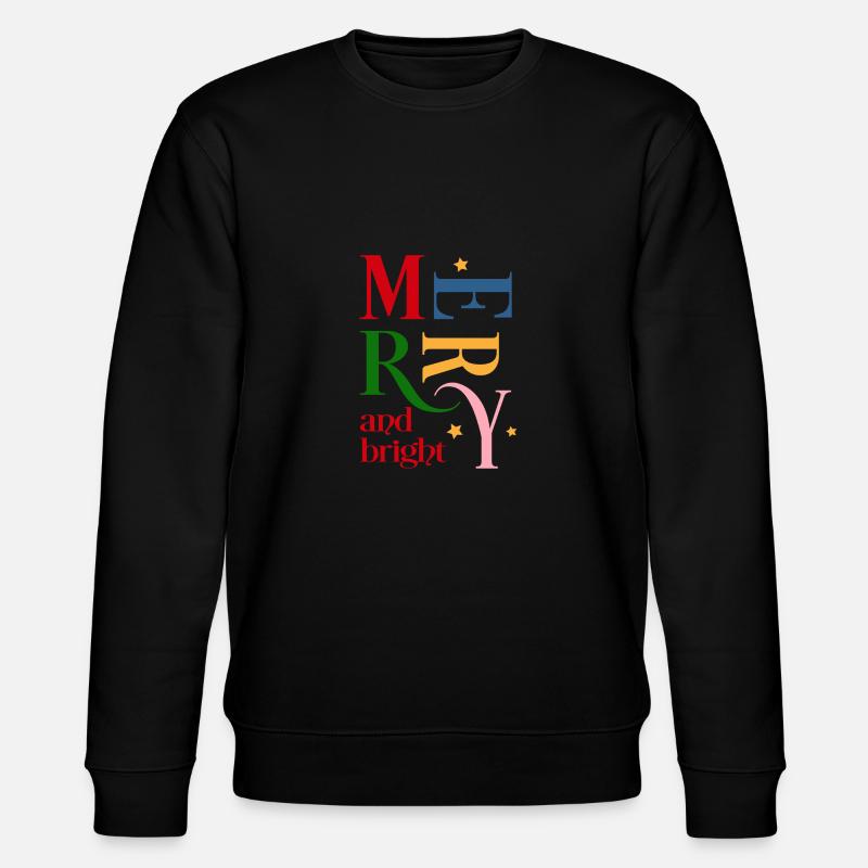 Weihnachten - Stanley/Stella Unisex Bio-Sweatshirt CHANGER  - Schwarz