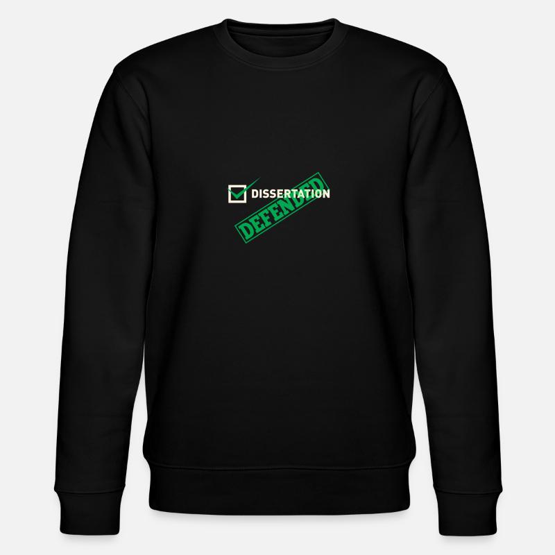 Dissertation Defended For PHD - Stanley/Stella Unisex Bio-Sweatshirt CHANGER  - Schwarz