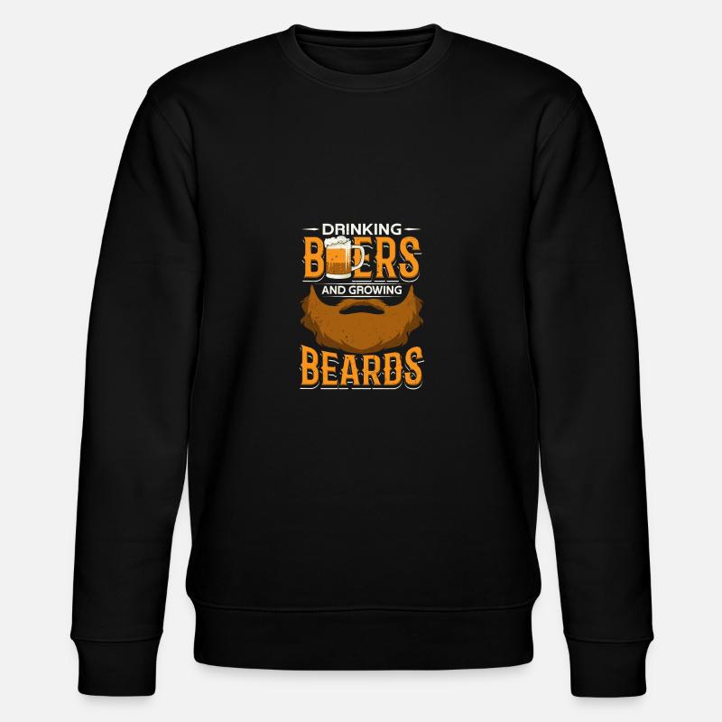 Beers And Beards - Stanley/Stella Unisex Bio-Sweatshirt CHANGER  - Schwarz