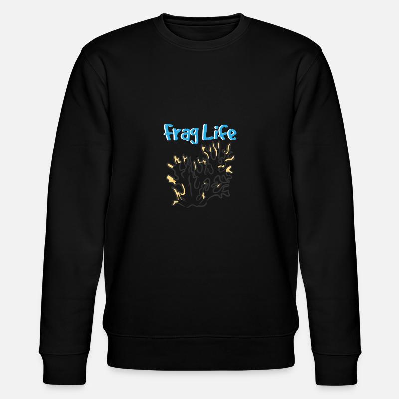 Frag Life - Stanley/Stella Unisex Bio-Sweatshirt CHANGER  - Schwarz