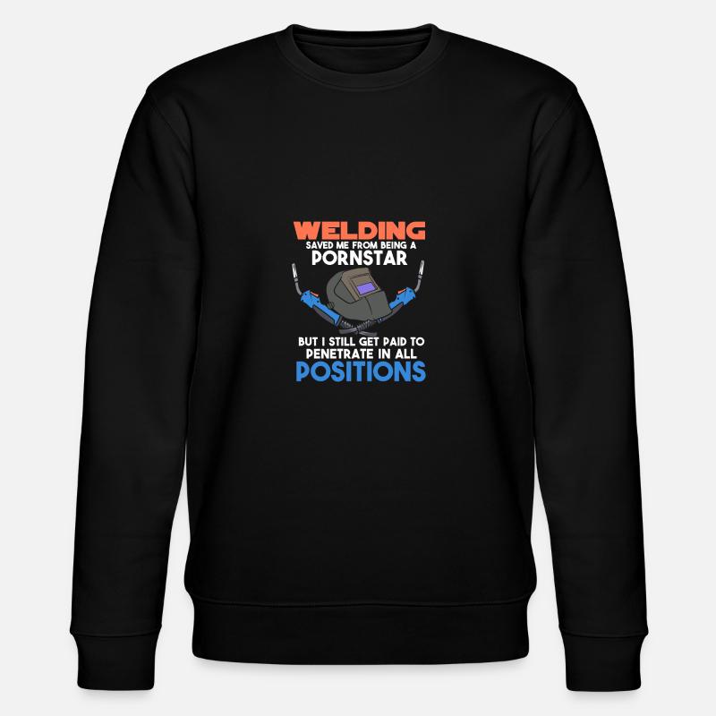 Welding Saved Me - Stanley/Stella Unisex Bio-Sweatshirt CHANGER  - Schwarz