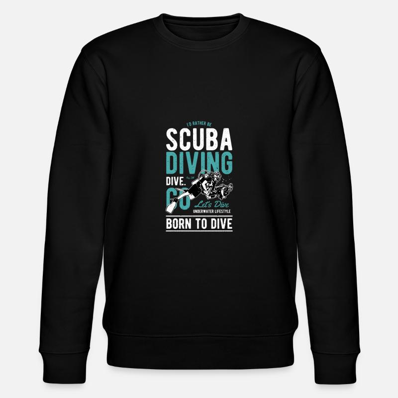 Scuba Diving - Stanley/Stella Unisex Bio-Sweatshirt CHANGER  - Schwarz