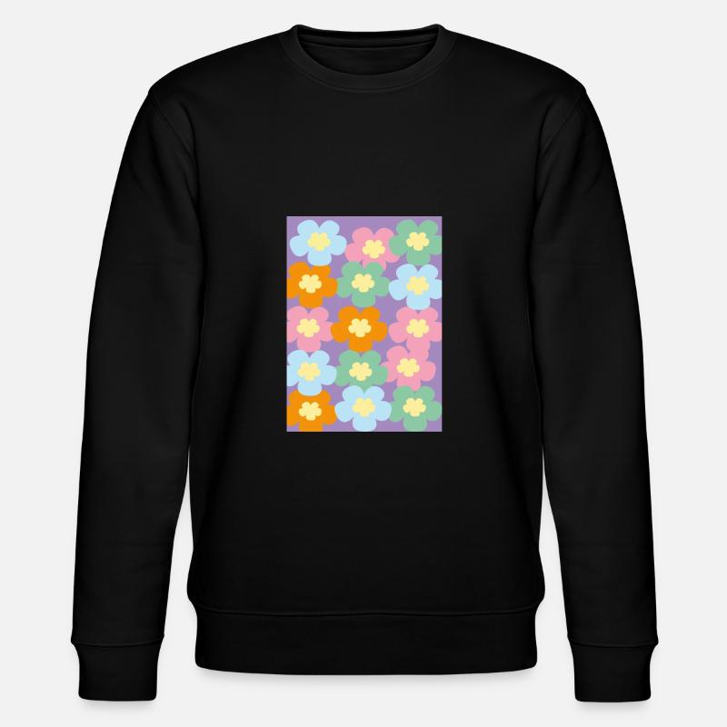 Flowerpower - Stanley/Stella Unisex Bio-Sweatshirt CHANGER  - Schwarz