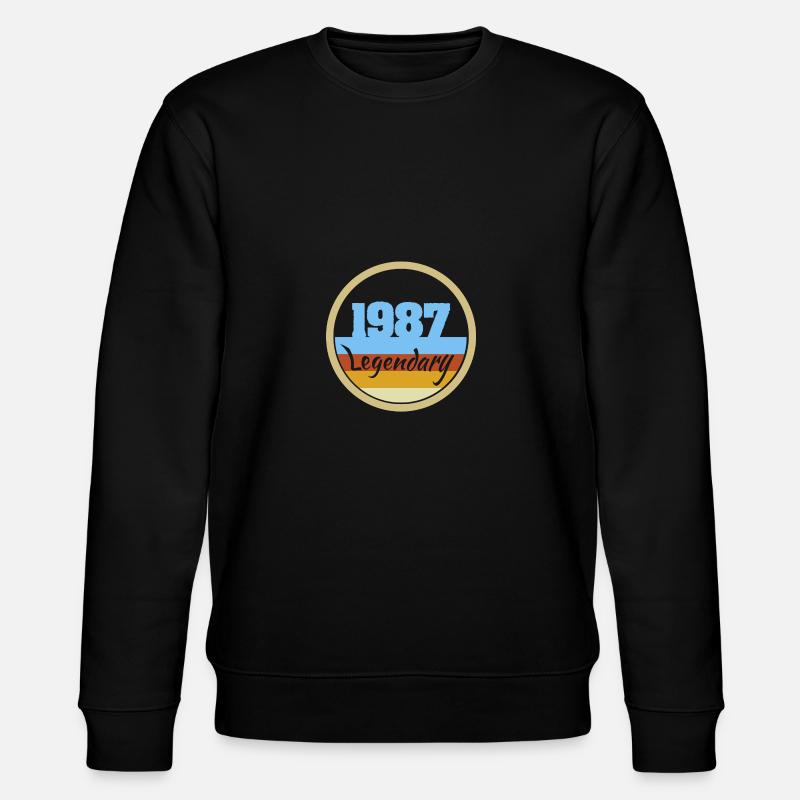 Legendary 1987 - Stanley/Stella Unisex Bio-Sweatshirt CHANGER  - Schwarz