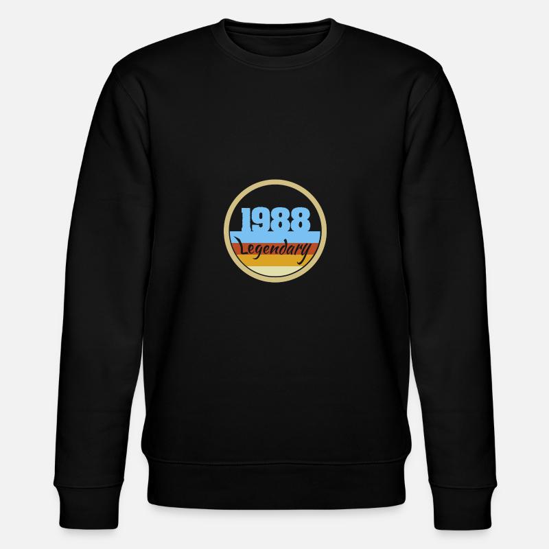 Legendary 1988 - Stanley/Stella Unisex Bio-Sweatshirt CHANGER  - Schwarz