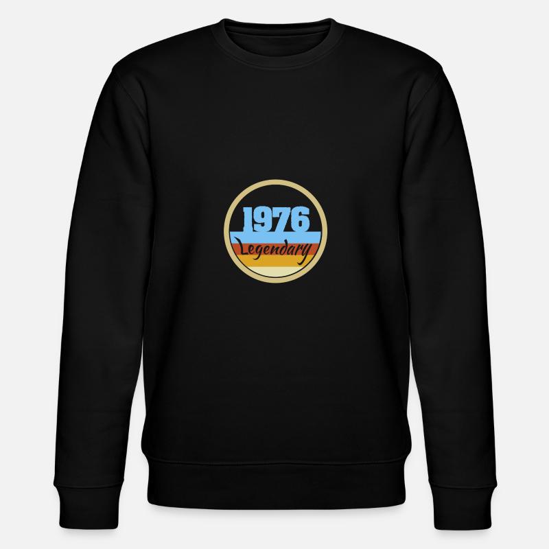 1976 1976 - Stanley/Stella CHANGER Unisex Organic Sweatshirt - black