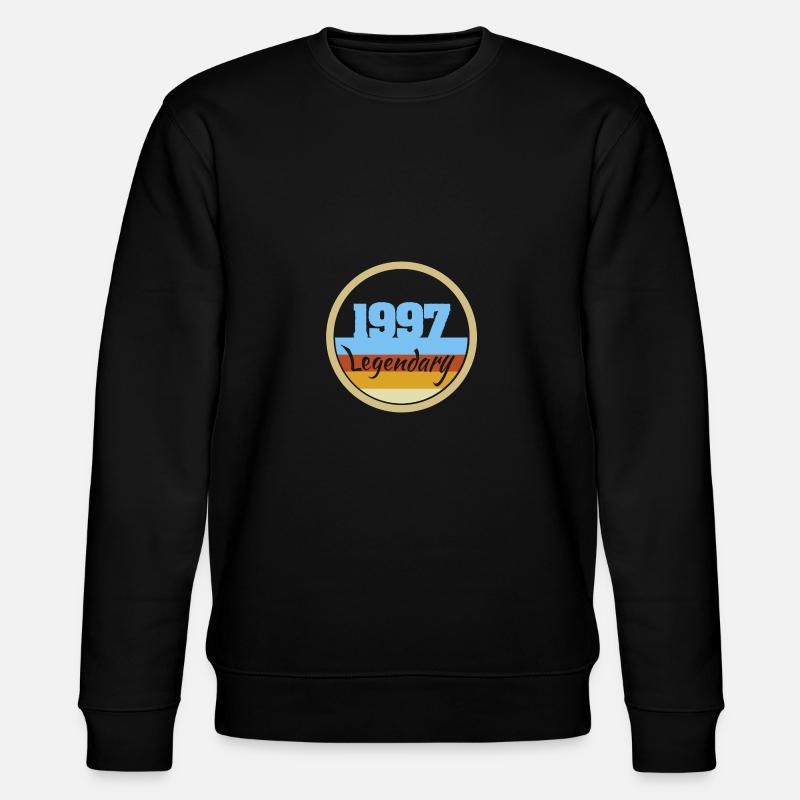Jahr 1997 - Stanley/Stella Unisex Bio-Sweatshirt CHANGER  - Schwarz