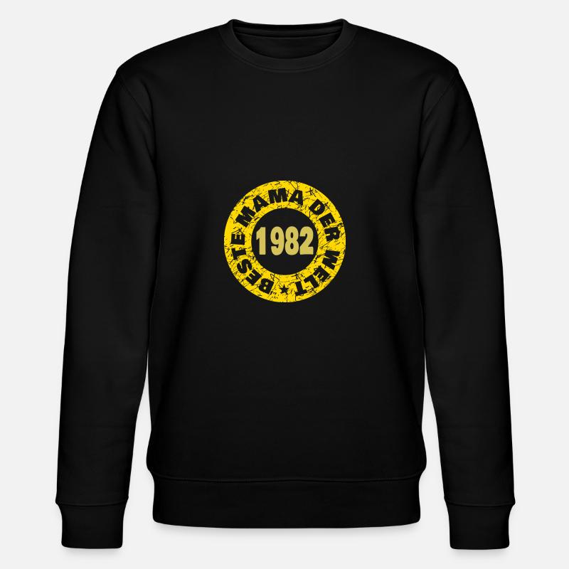Witzig 1982 - Stanley/Stella Unisex Bio-Sweatshirt CHANGER  - Schwarz