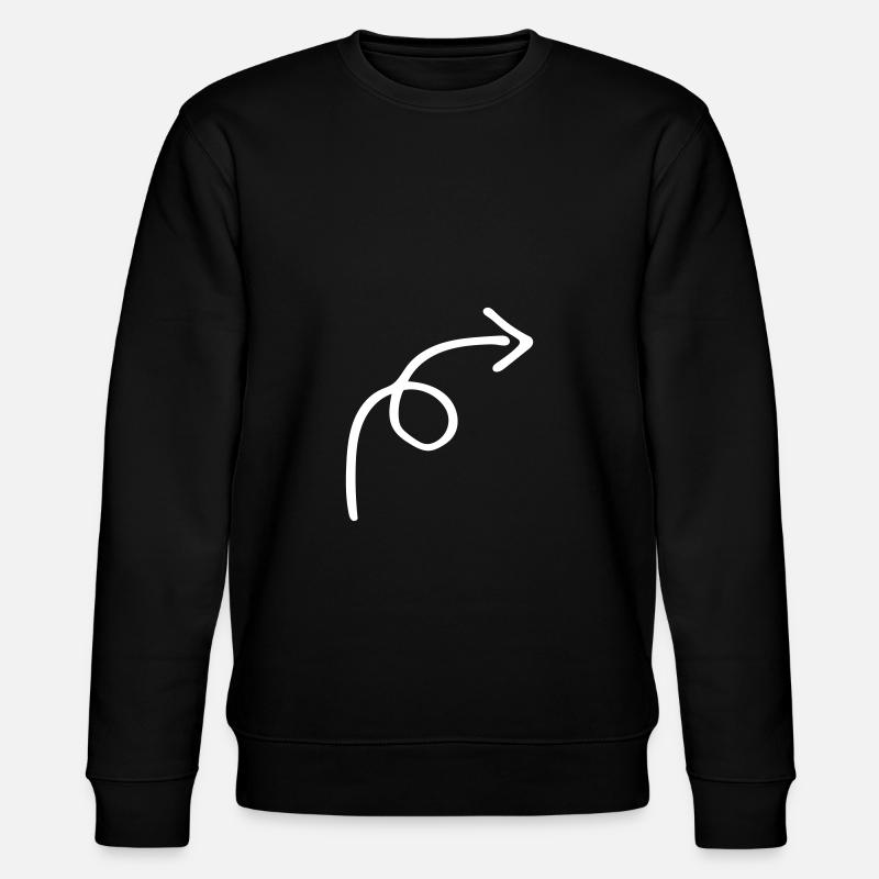 Pfeil - Stanley/Stella Unisex Bio-Sweatshirt CHANGER  - Schwarz