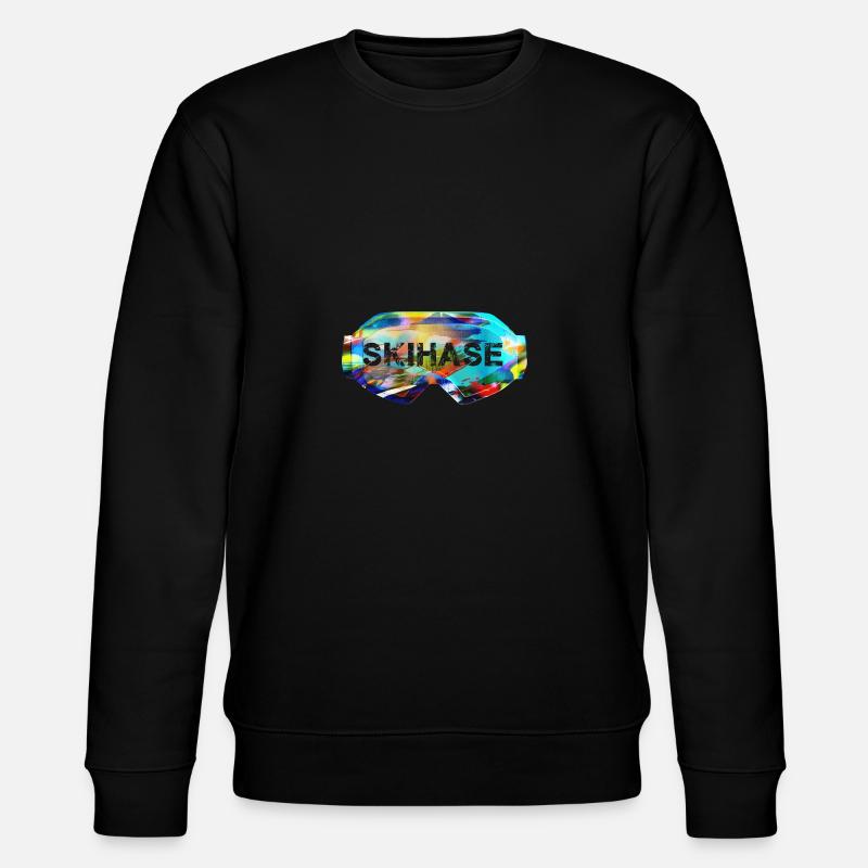 Ski ,graffiti,ski goggles - Stanley/Stella CHANGER Unisex Organic Sweatshirt - black