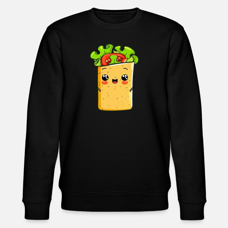 Funny Wrap Comic - Stanley/Stella CHANGER Unisex Organic Sweatshirt - black