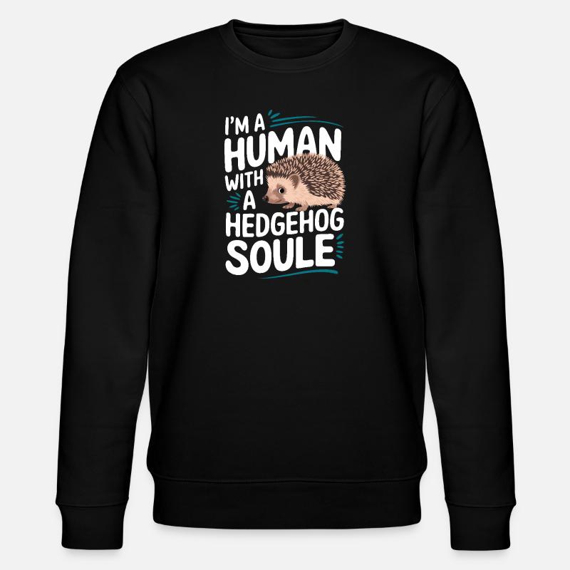 hérisson animal épineux hérisson - Sweat bio CHANGER Stanley/Stella Unisexe - noir