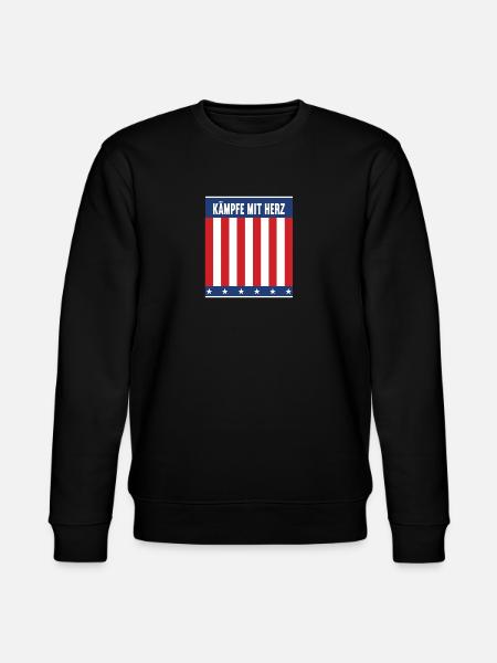 Fight with hearts - Stanley/Stella CHANGER Unisex Organic Sweatshirt - black
