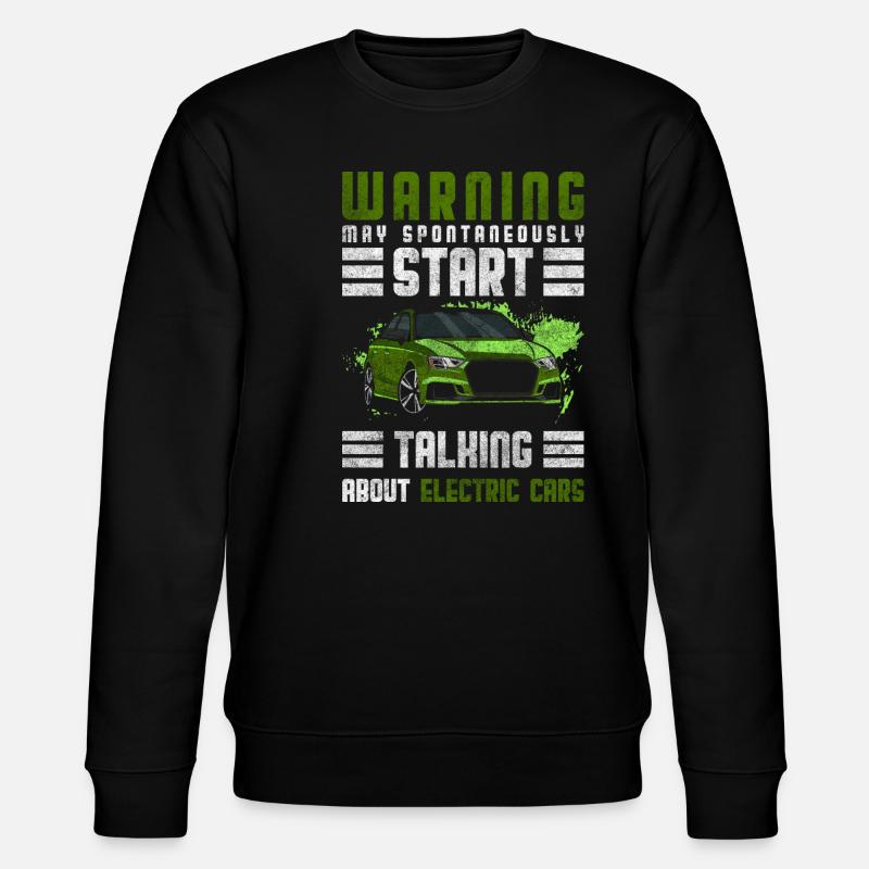 Electricity Electromobility Innovation Modern - Stanley/Stella CHANGER Unisex Organic Sweatshirt - black