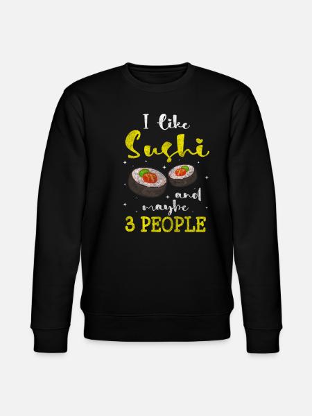 Sushi Meat Kawaii - Stanley/Stella CHANGER Unisex Organic Sweatshirt - black