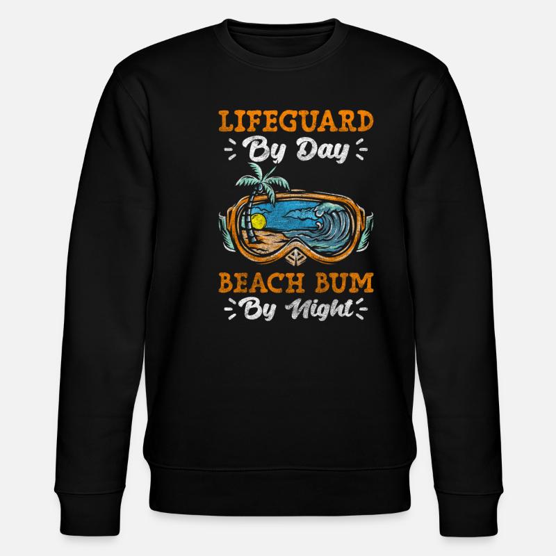 Rettungsschwimmer Strand Urlaub - Stanley/Stella Unisex Bio-Sweatshirt CHANGER - Schwarz
