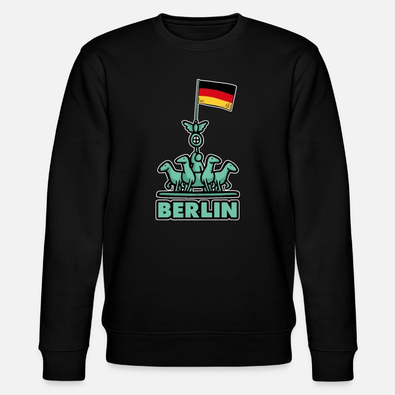 Berlin - Stanley/Stella Unisex Bio-Sweatshirt CHANGER  - Schwarz