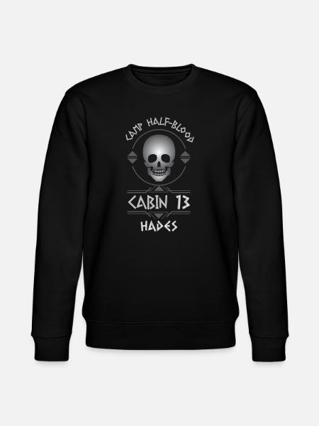 Cabin #13 in Camp Half Blood, Child of Hades - Stanley/Stella CHANGER Unisex Organic Sweatshirt - black