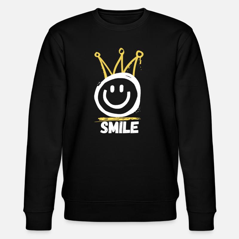 Smile Graffiti - Stanley/Stella Unisex Bio-Sweatshirt CHANGER  - Schwarz