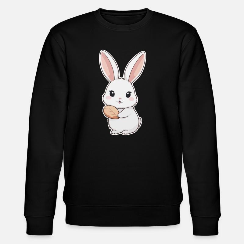 Bunny, Rabbit, Easter Bunny - Stanley/Stella CHANGER Unisex Organic Sweatshirt - black