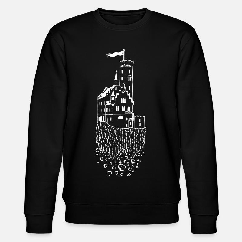 Château volant (blanc) - Sweat bio CHANGER Stanley/Stella Unisexe - noir