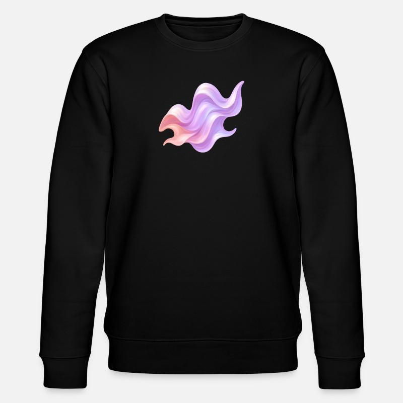 Liquid Waves - Stanley/Stella CHANGER Unisex Organic Sweatshirt - black