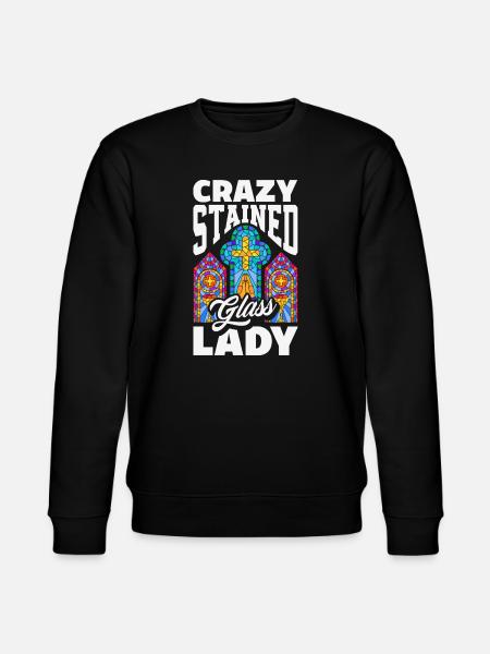 Buntglas-kunst Buntglas-künstler - Stanley/Stella Unisex Bio-Sweatshirt CHANGER - Schwarz