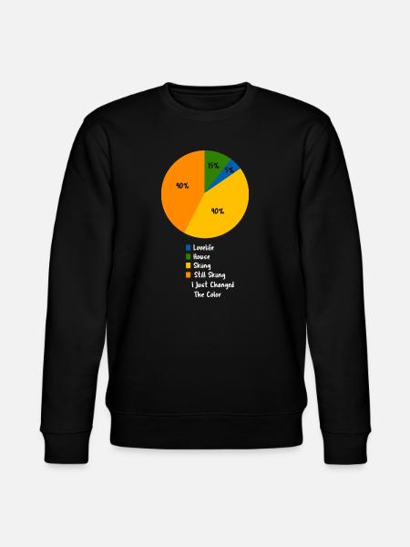 Retro Bergski Wintersportarten - Stanley/Stella Unisex Bio-Sweatshirt CHANGER - Schwarz