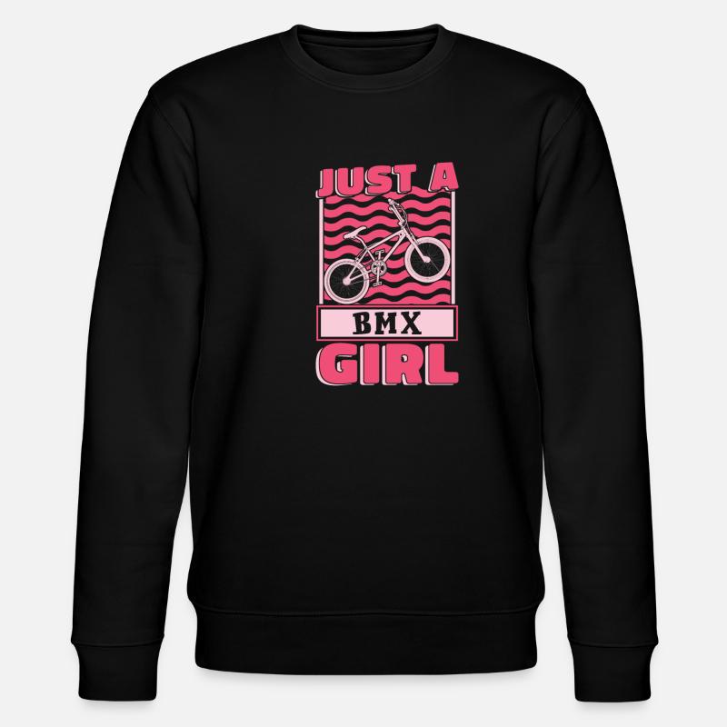 Bmx Bmx Biker Bare en Bmx pige - Stanley/Stella økologisk unisex-sweatshirt CHANGER  - sort