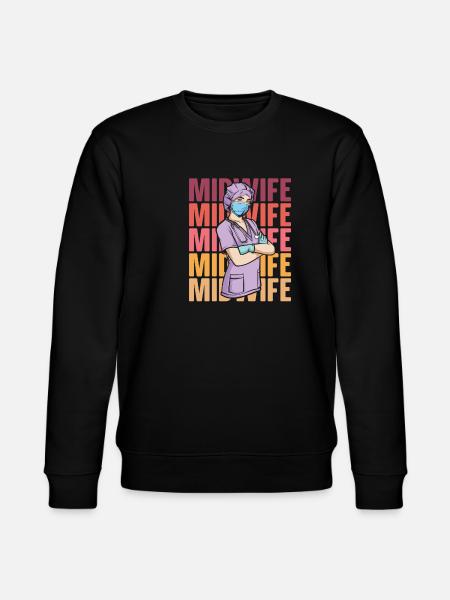 Midwife - Stanley/Stella CHANGER Unisex Organic Sweatshirt - black