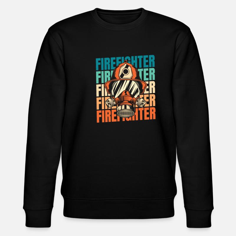 Fireman - Stanley/Stella CHANGER Unisex Organic Sweatshirt - black