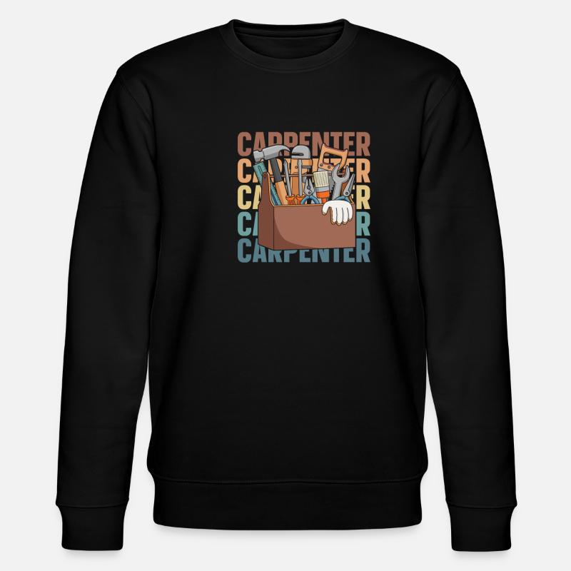 Carpenter, Carpenter, Carpenter - Stanley/Stella CHANGER Unisex Organic Sweatshirt - black