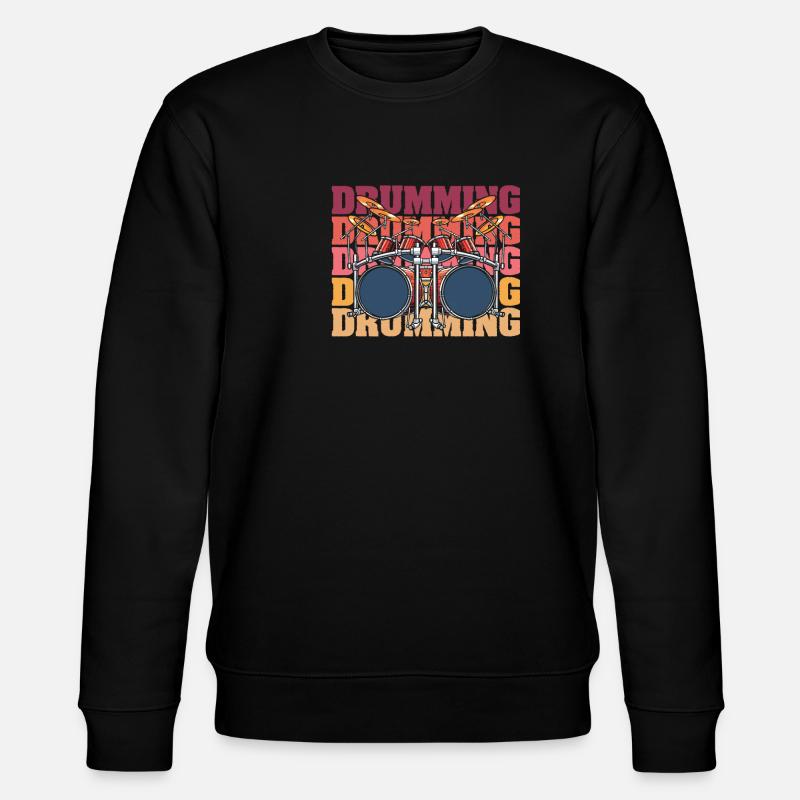 Drums Drummers Drummers - Stanley/Stella CHANGER Unisex Organic Sweatshirt - black