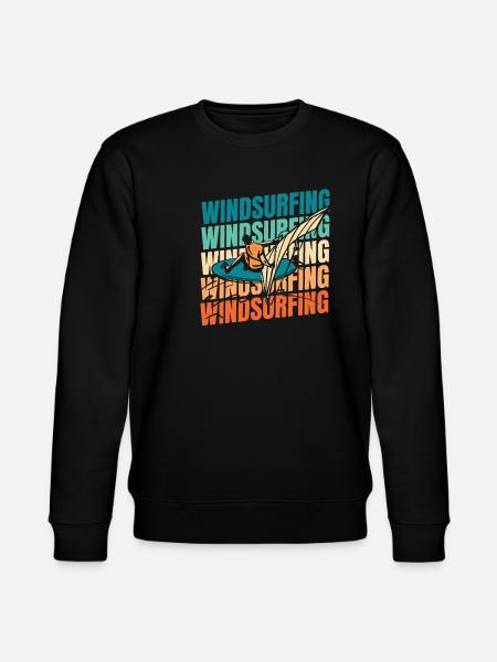 Windsurfing Windsurfers - Stanley/Stella CHANGER Unisex Organic Sweatshirt - black