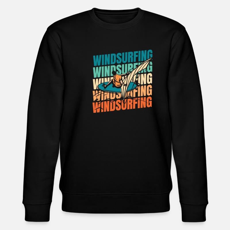 Windsurfen Windsurfer - Stanley/Stella Unisex Bio-Sweatshirt CHANGER  - Schwarz