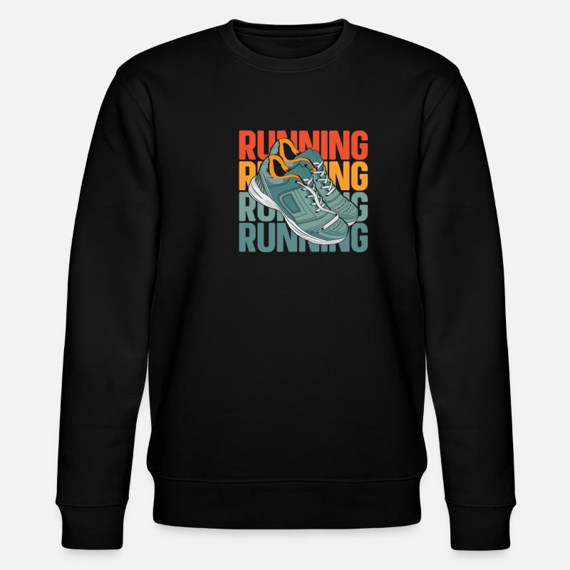 Runner Jogger Runner Running - Stanley/Stella CHANGER Unisex Organic Sweatshirt - black