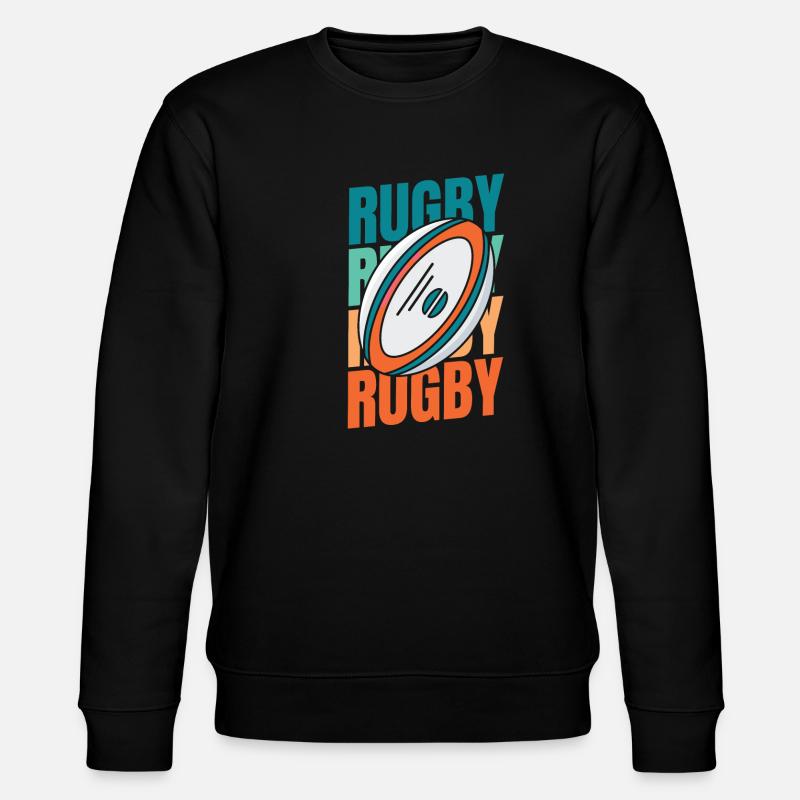 Rugby - Stanley/Stella CHANGER Unisex Organic Sweatshirt - black