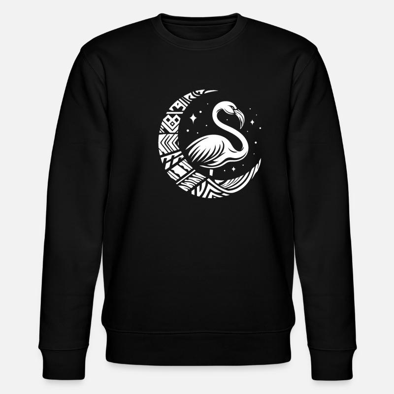 Flamingo Tribal Phases de Lune - Sweat bio CHANGER Stanley/Stella Unisexe - noir