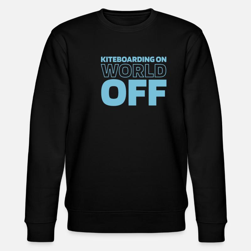 Kitesurfer Kitesurfing Kiting Kitesurfing - Stanley/Stella CHANGER Unisex Organic Sweatshirt - black