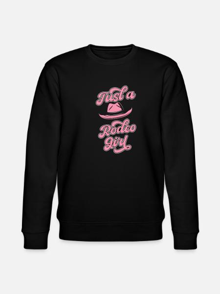 Rodeo Tjur Ridning Bara En Rodeo Flicka - Ekologisk sweatshirt CHANGER unisex från Stanley/Stella - svart